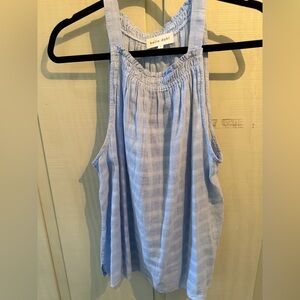 Bella Dahl Sky Blue Sleeveless Blouse